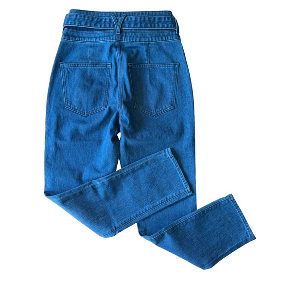 VERONICA BEARD Logan Straight-Leg Tie Jeans Pants Sz 26 Blue - Picture 5 of 7